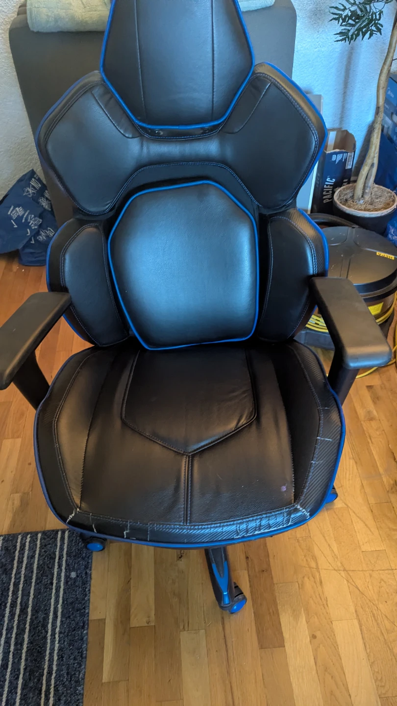 Black and Blue Gaming Chair
