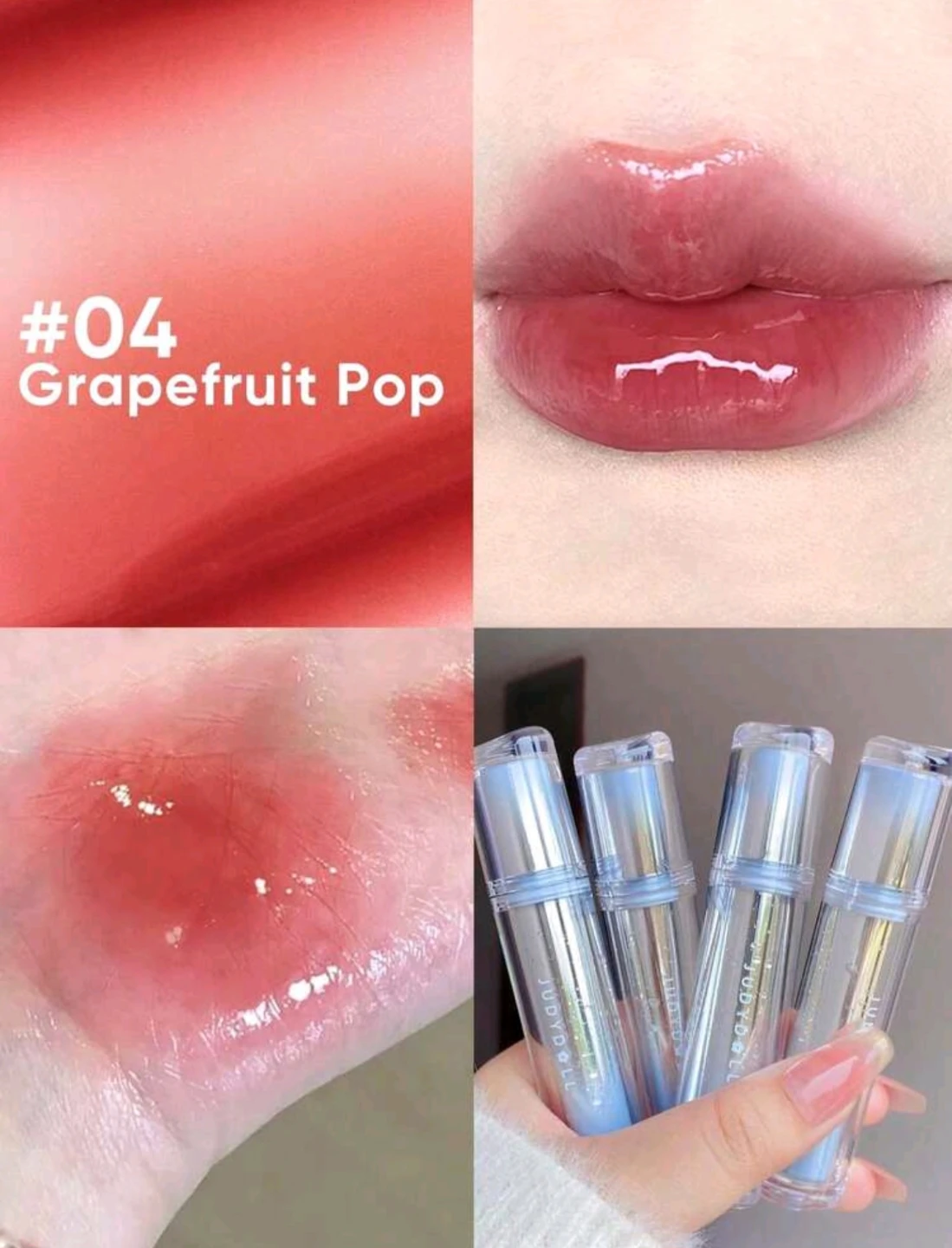 Judydoll Ice Water Lip Gloss #04 Grapefruit Pop - photo 2