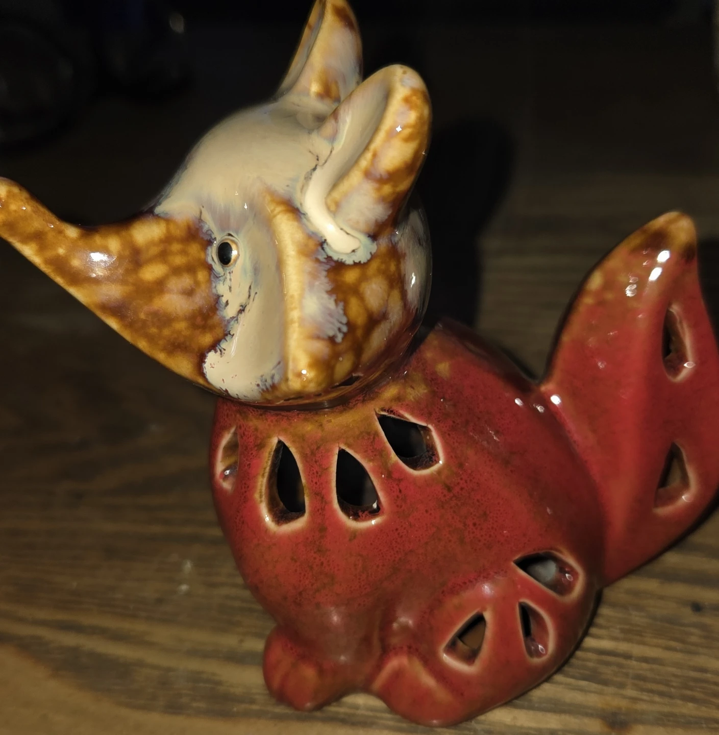 Ceramic Fox Tea Light Holder - photo 2