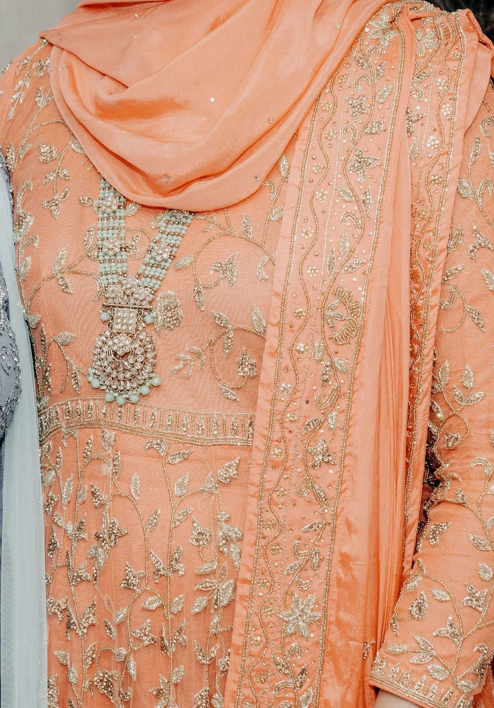 Indian party long gown - photo 2