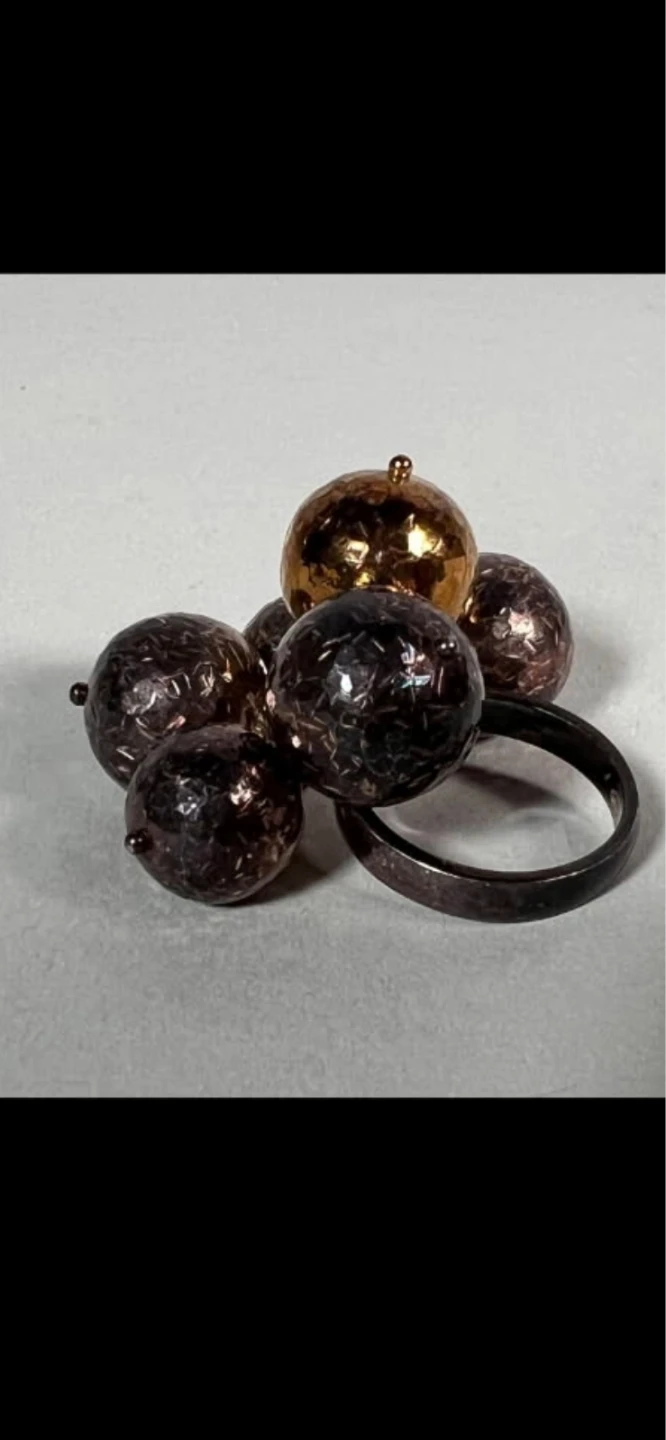 Birks Sterling Silver and Gold Ring