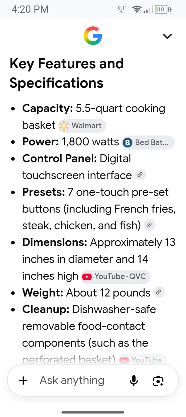 Power AirFryer Elite - photo 5