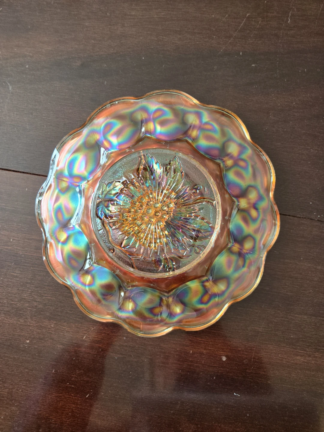 Vintage Imperial Glass Bowls - Grape & Chrysanthemum - photo 2