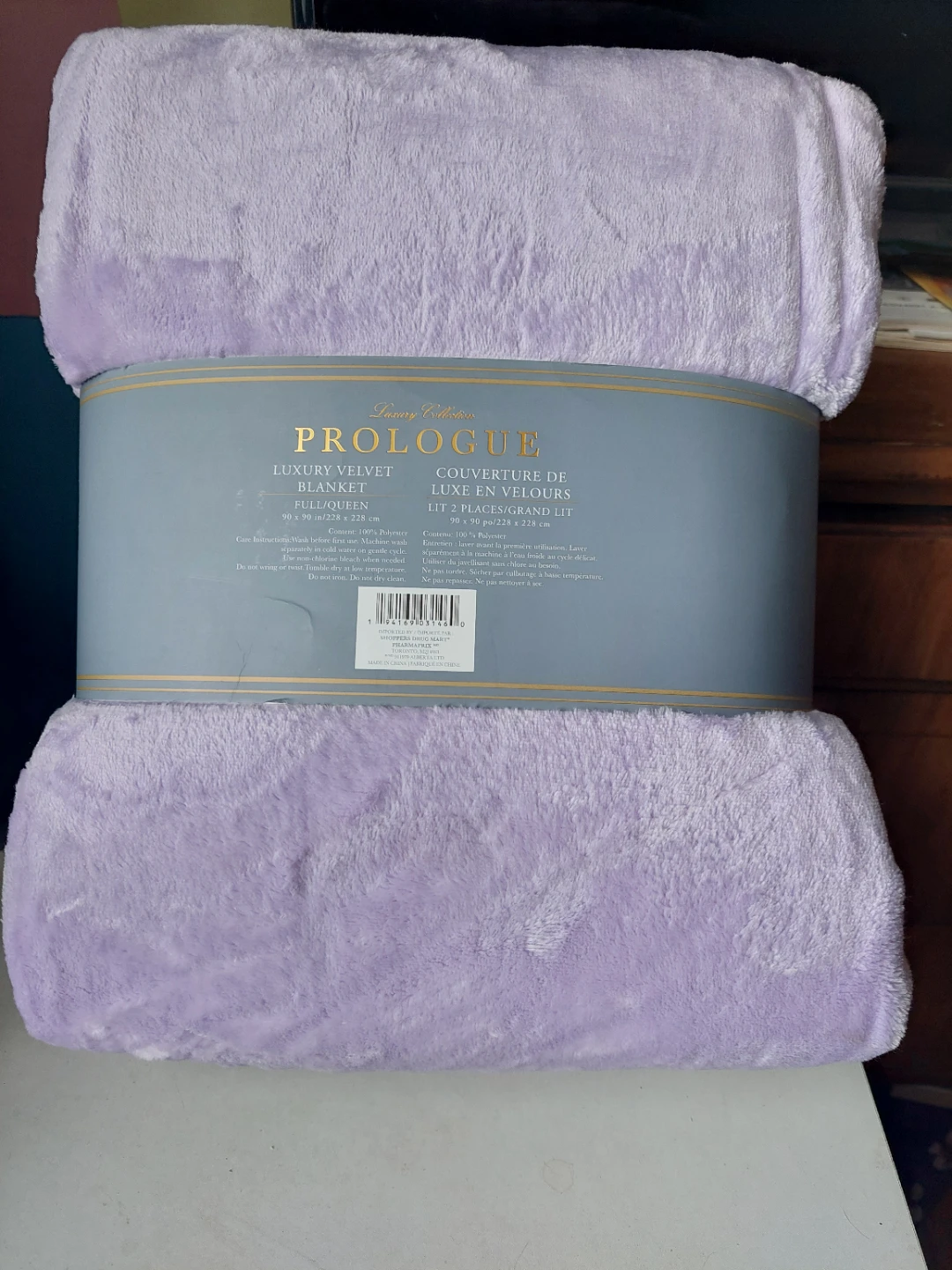 Prologue Luxury Velvet Blanket Full/Queen Lilac