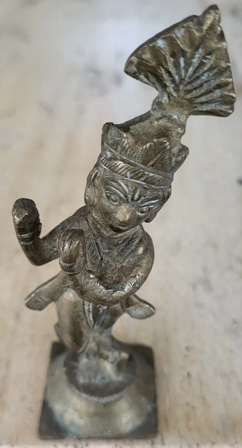 Small Brass Deity Figurine