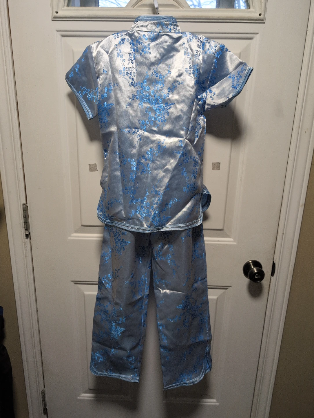 Light Blue Satin Traditional Outfit - photo 5