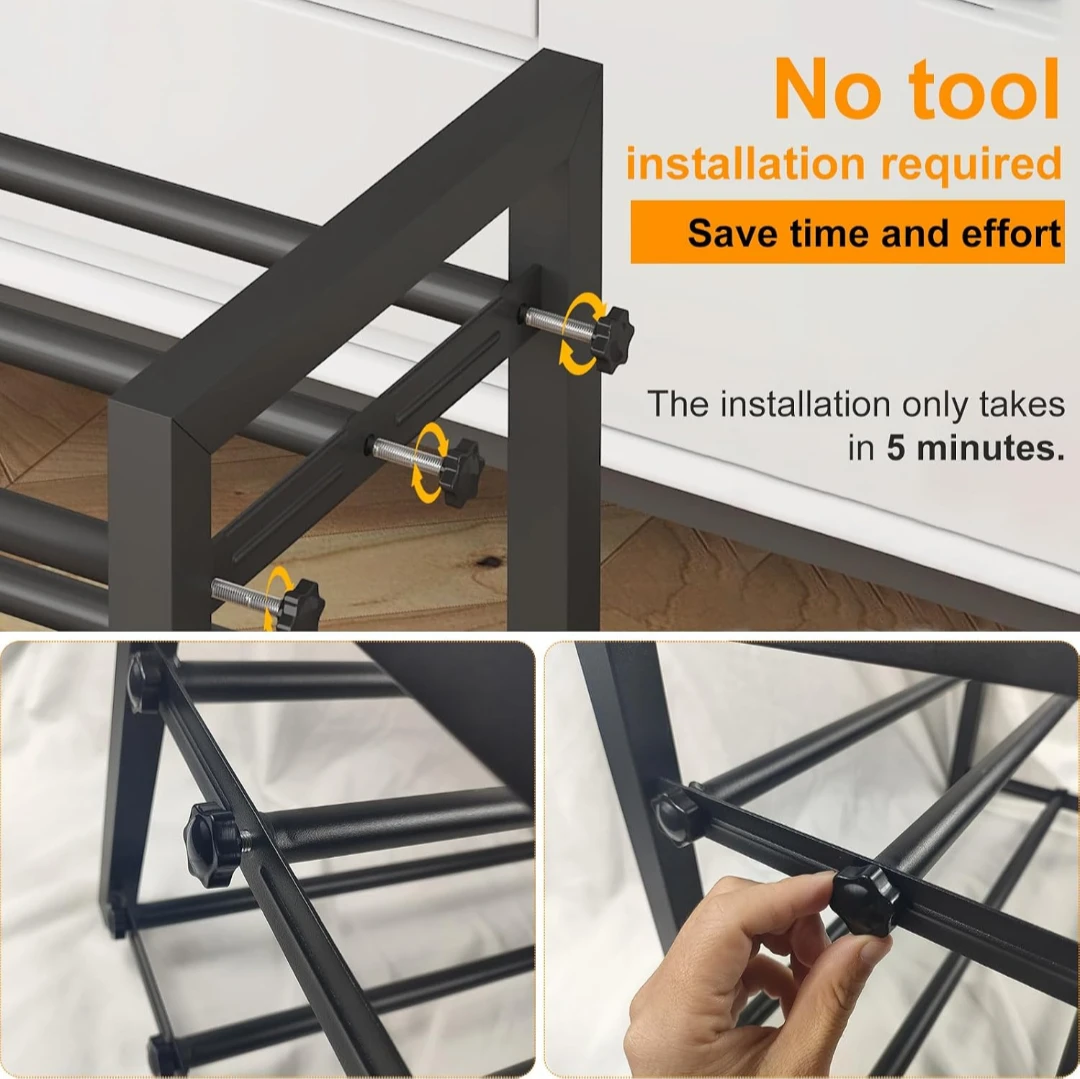 Expandable 2-Tier Shoe Rack - photo 5