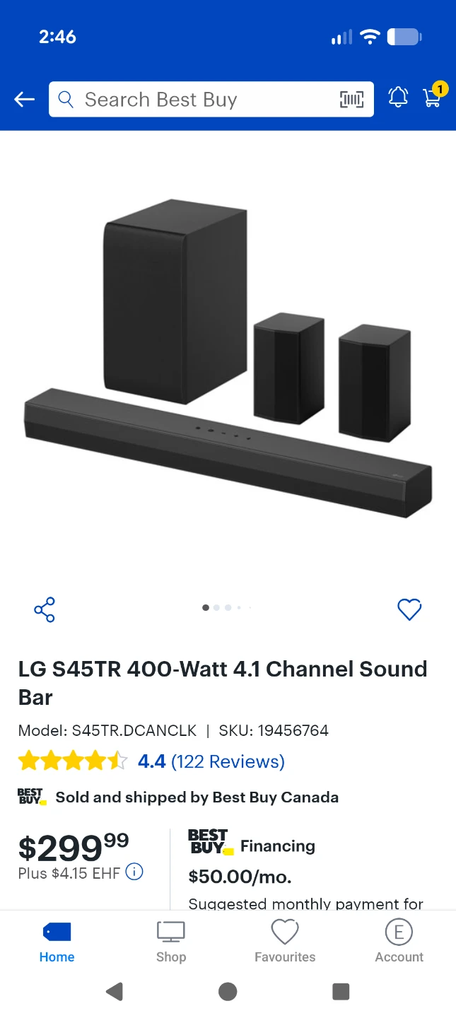 LG S45TR 400-Watt 4.1 Channel Sound Sound System - photo 4