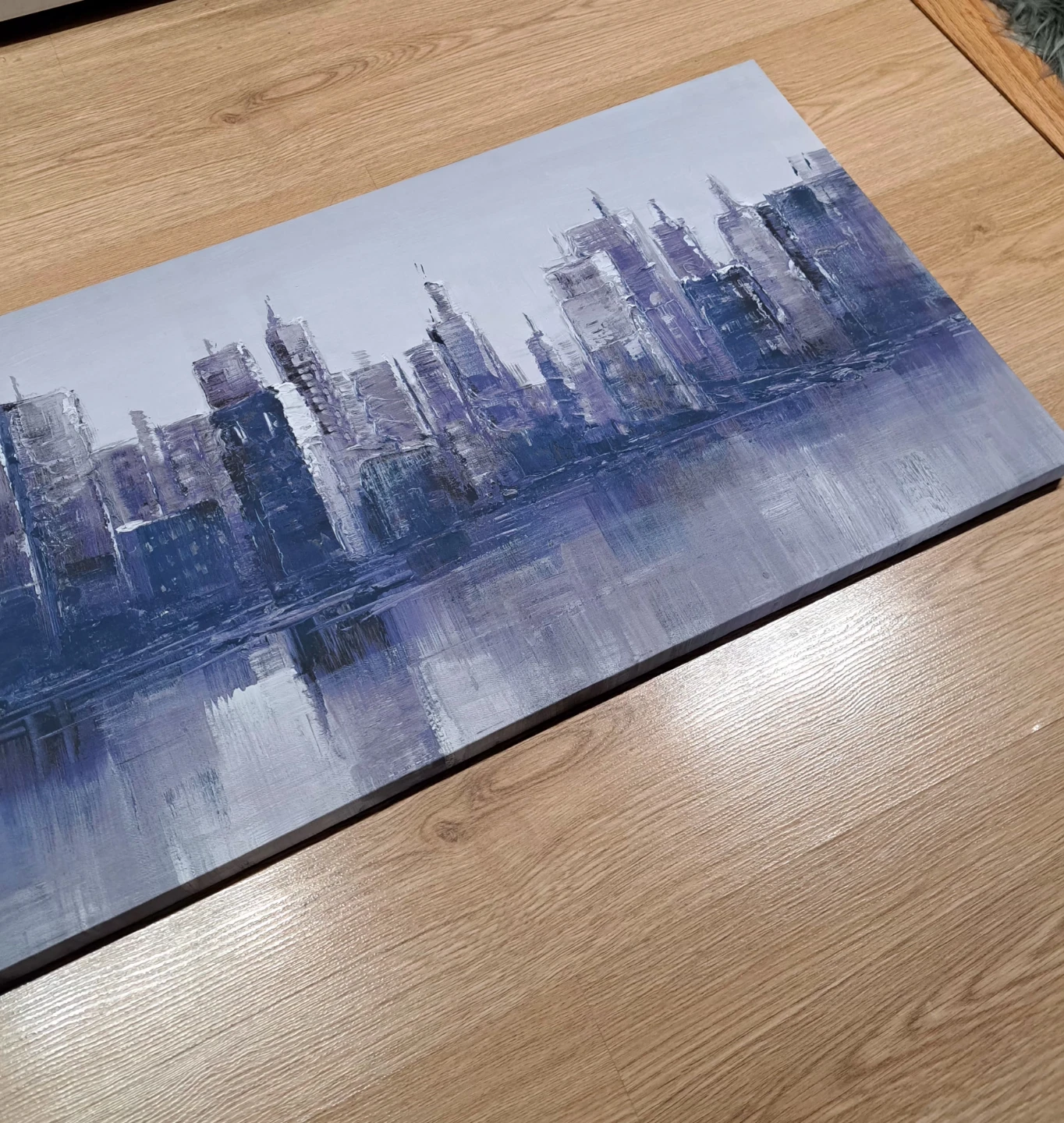Abstract Cityscape Canvas Wall Art - photo 3