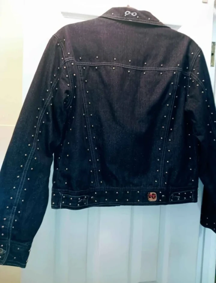 Sparkly Studded Denim Jacket - photo 2