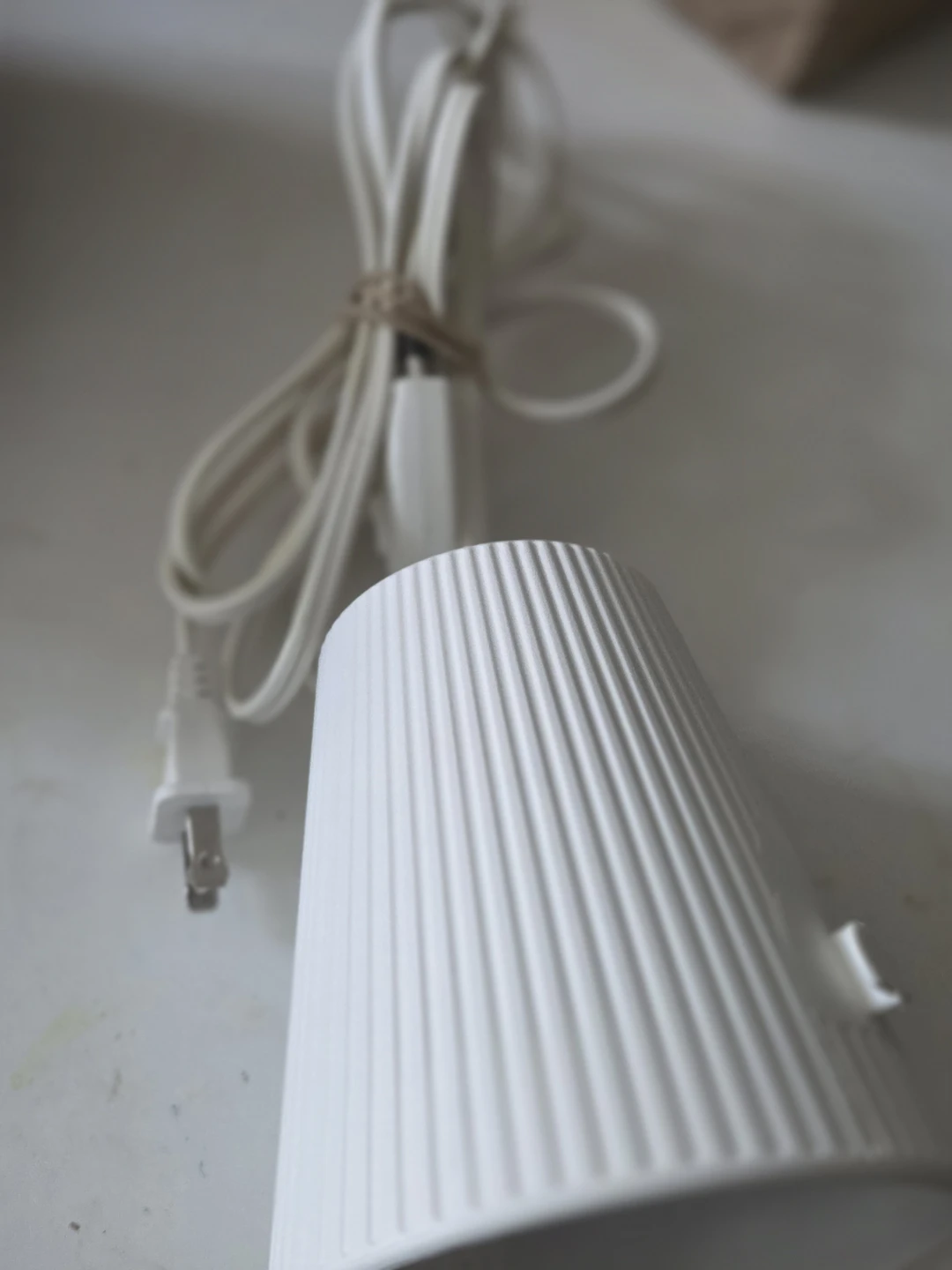 White IKEA Ribbed Pendant Light - photo 3