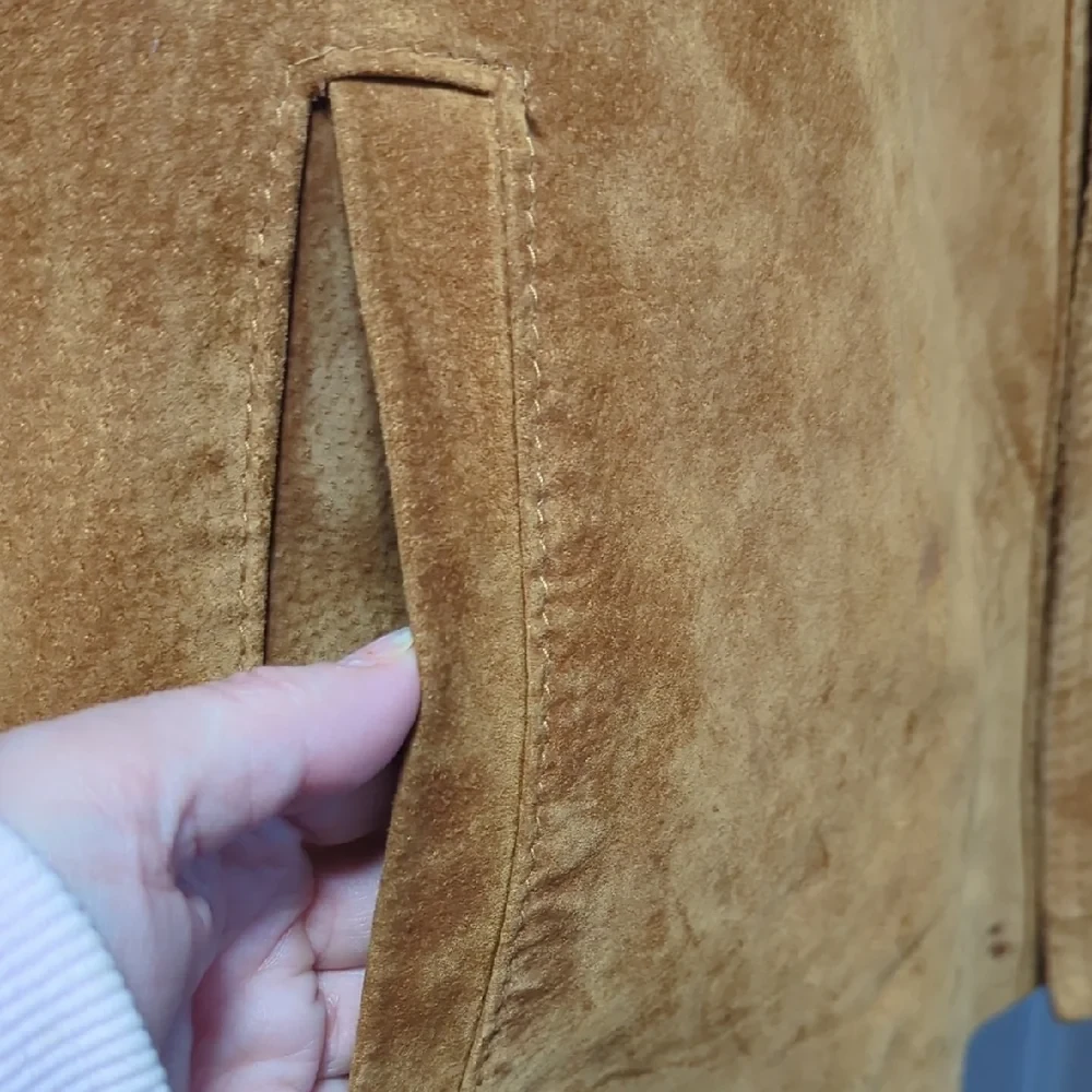 Tan Suede Leather Jacket - photo 3