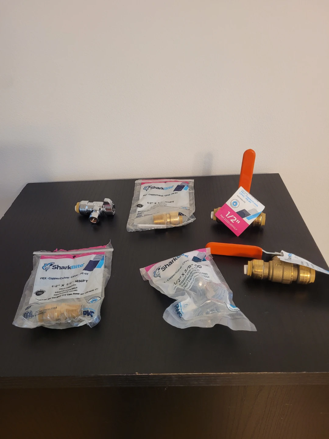 Assorted SharkBite Plumbing Fittings
