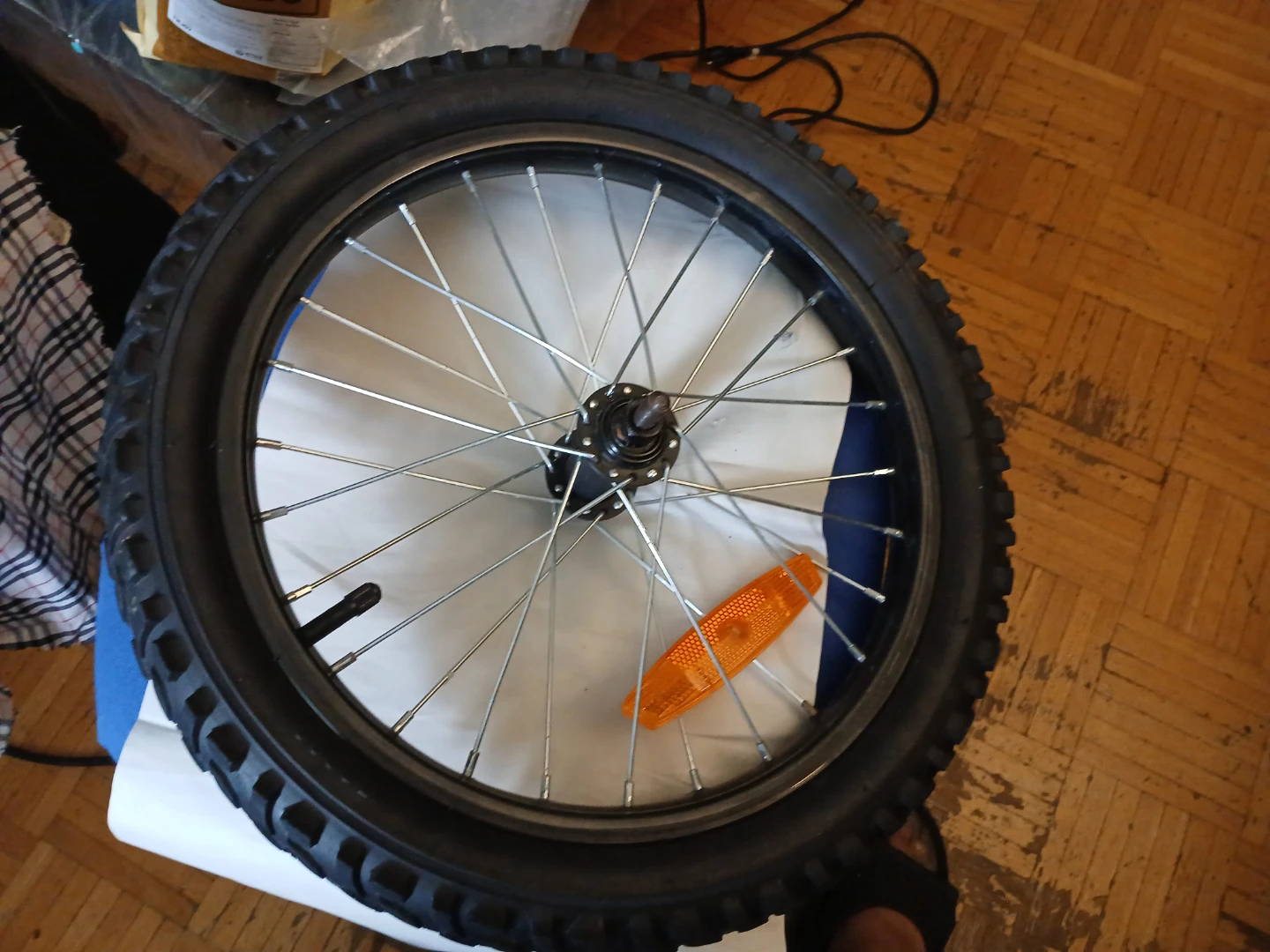 16-inch bicycle wheel with tire