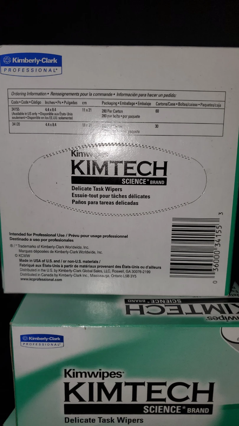 3 Boxes of Kimtech Kimwipes Delicate Task Wipers - photo 3