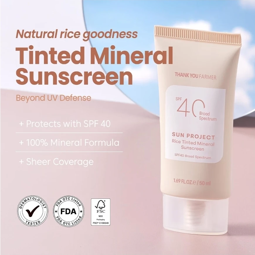 Thank You Farmer Sun Project Rice Tinted Mineral Sunscreen - photo 5