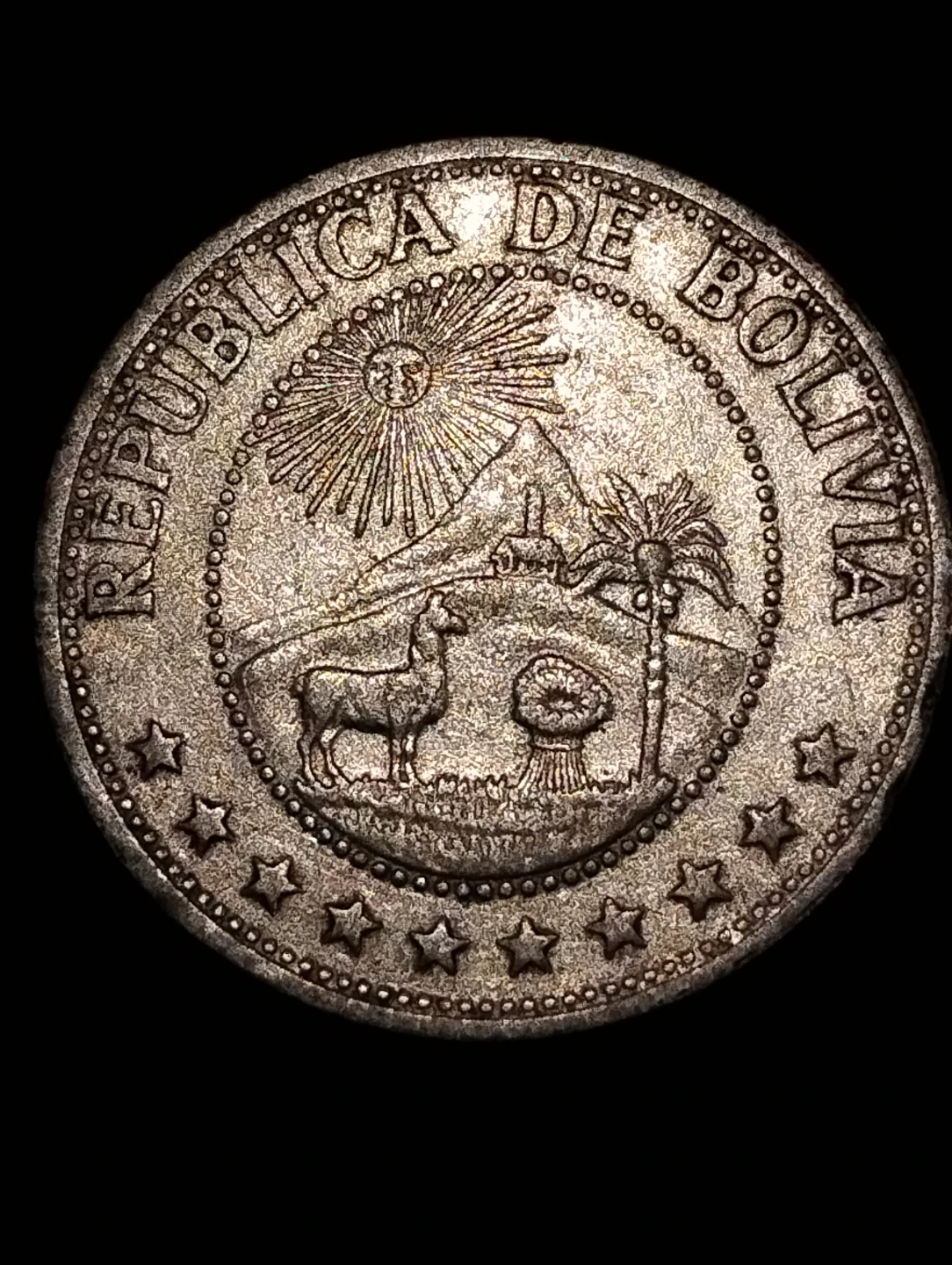 1968 1 Peso Boliviano Coin