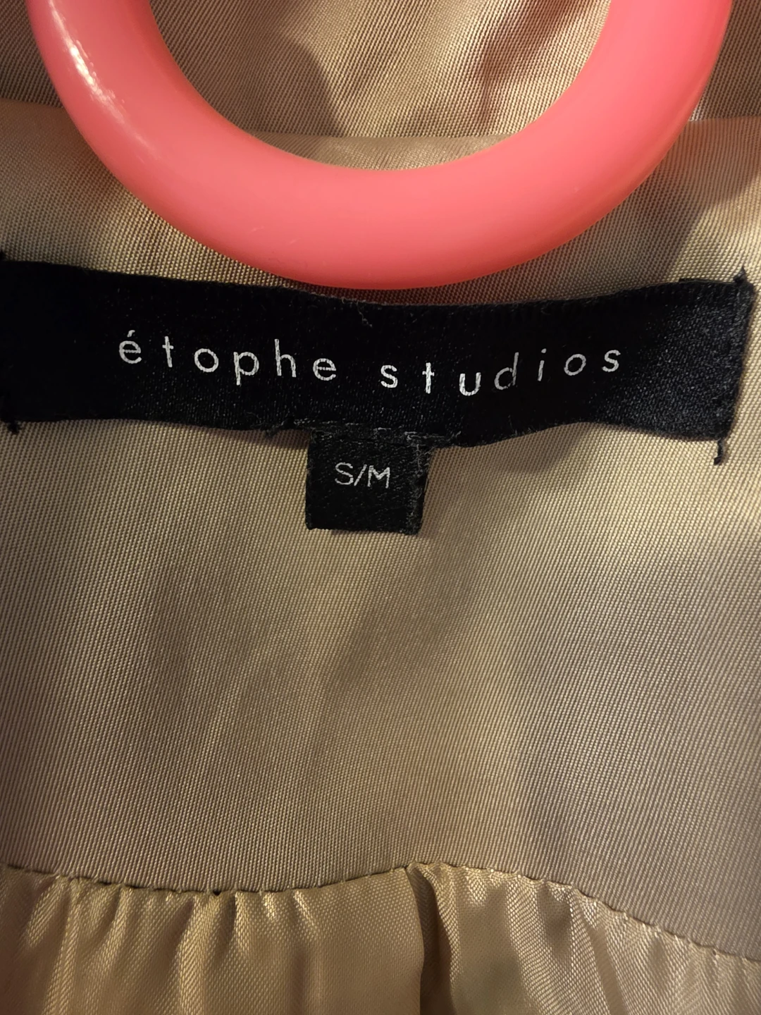 etophe studios beige trench coat - photo 2