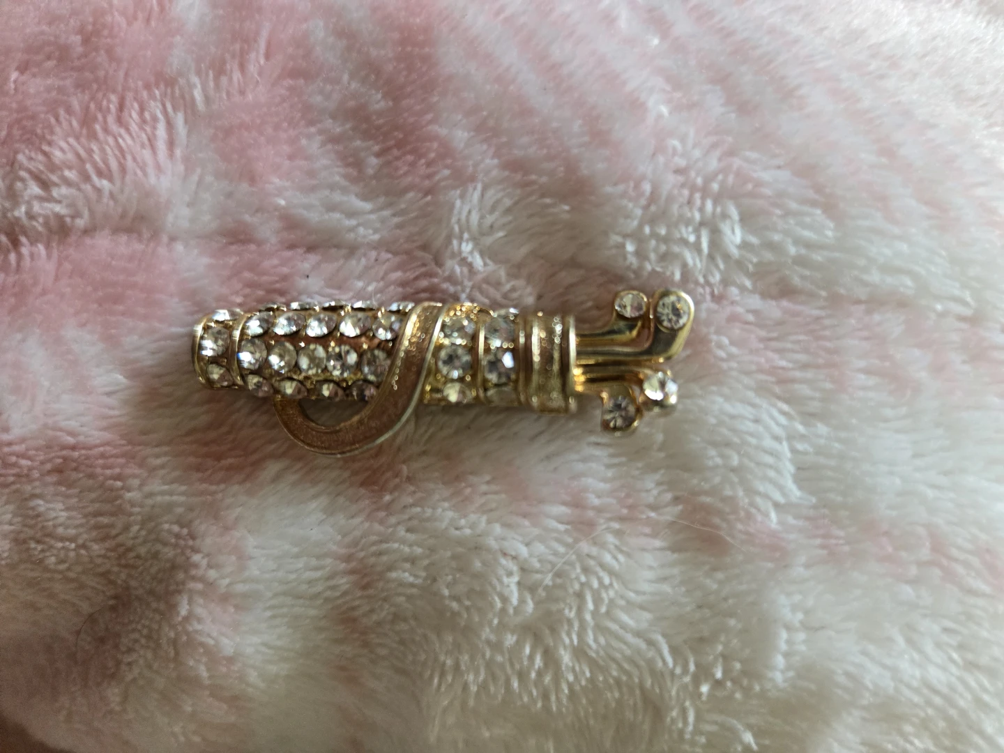 Vintage - Rhinestone Golf Bag & Clubs Brooch