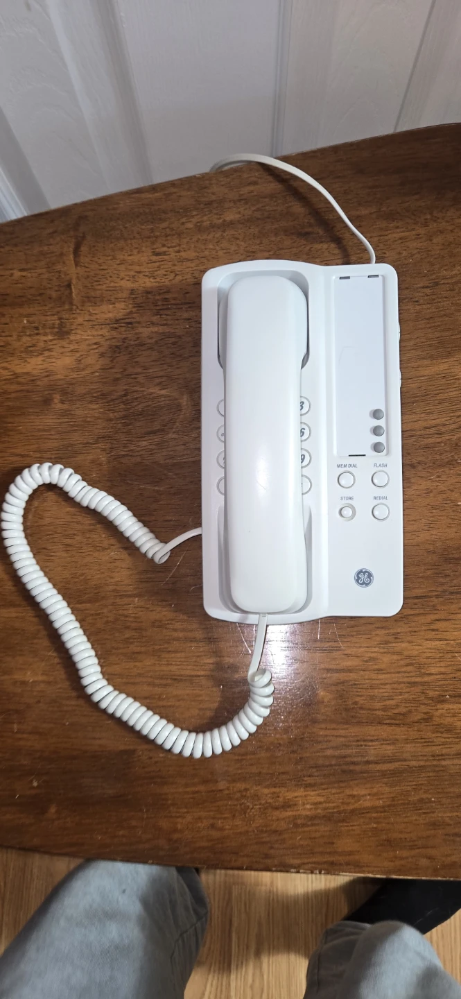 GE Corded Telephone White