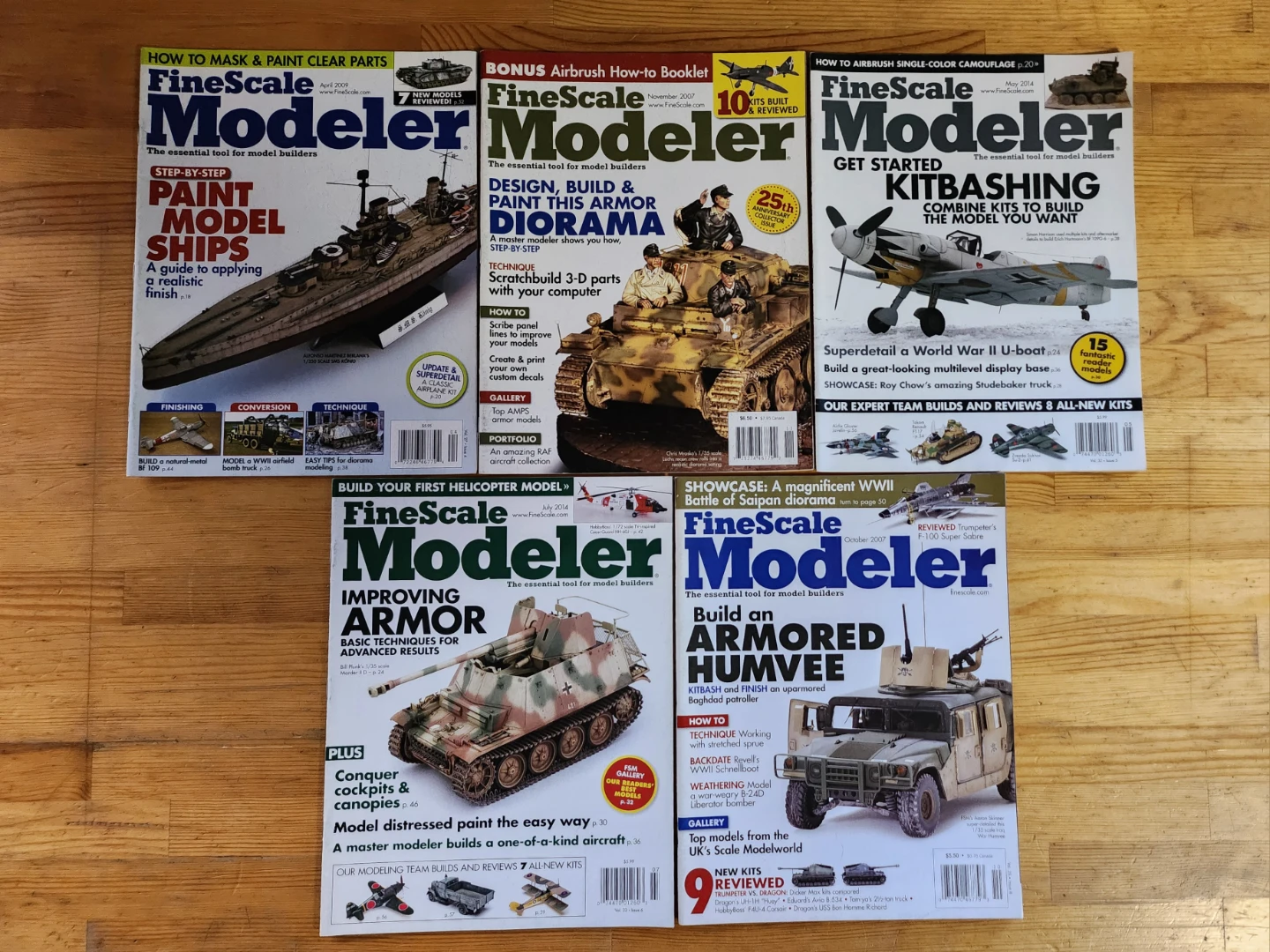 FineScale Modeler Magazine- (Lot of 5)