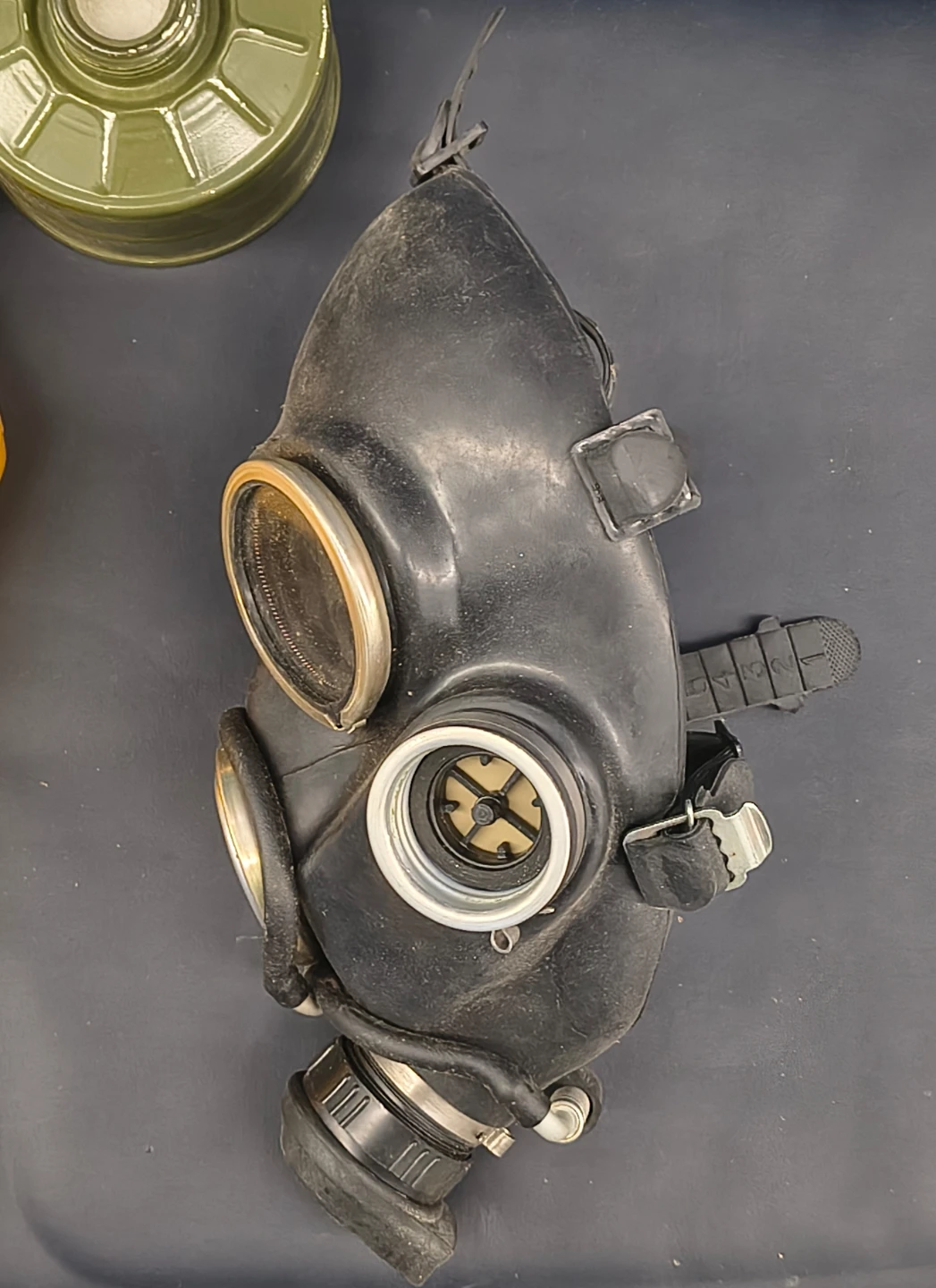 Vintage Rubber Gas Mask Set - photo 4