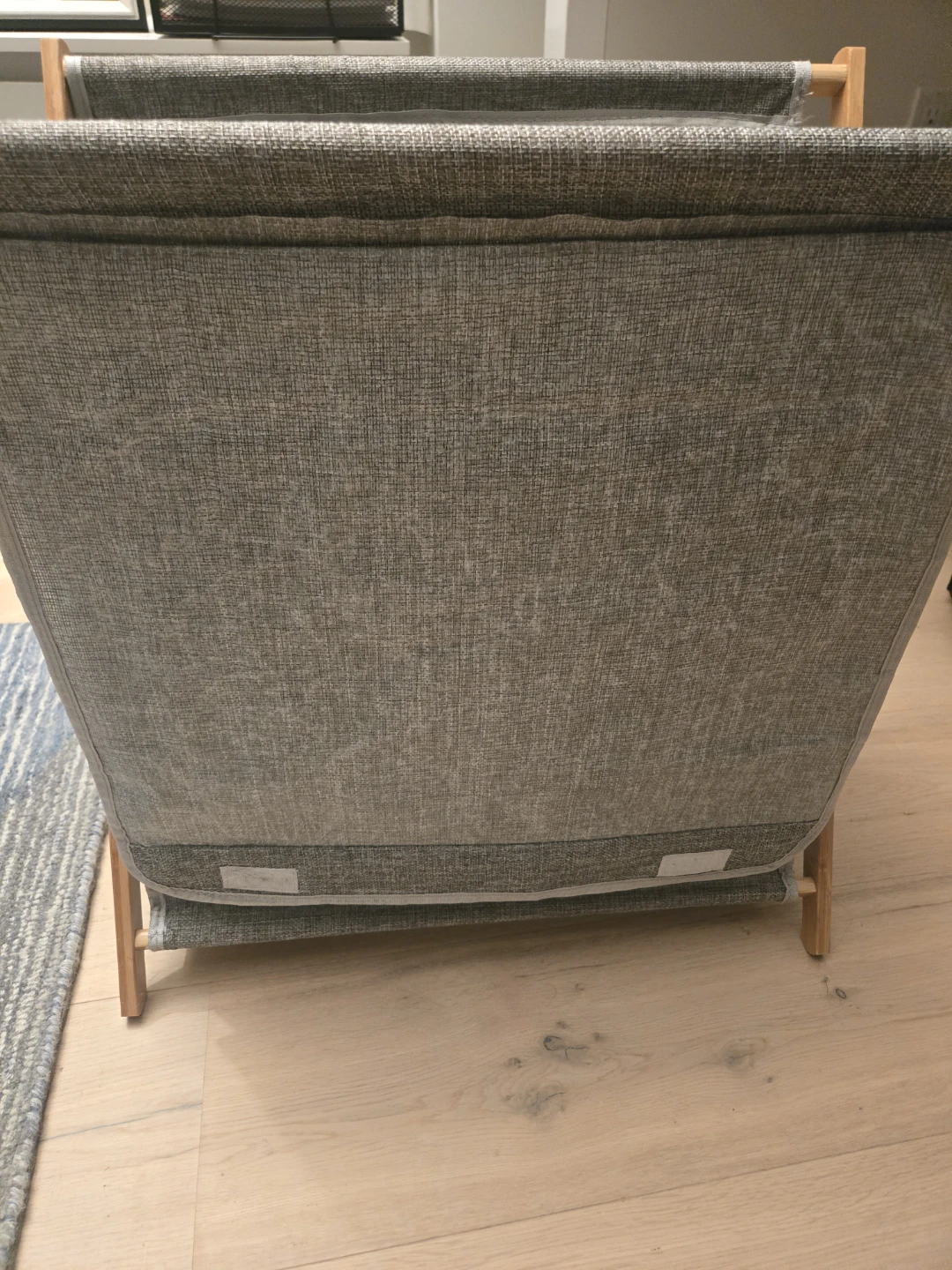 Collapsible Laundry Hamper with Wooden Stand - photo 2
