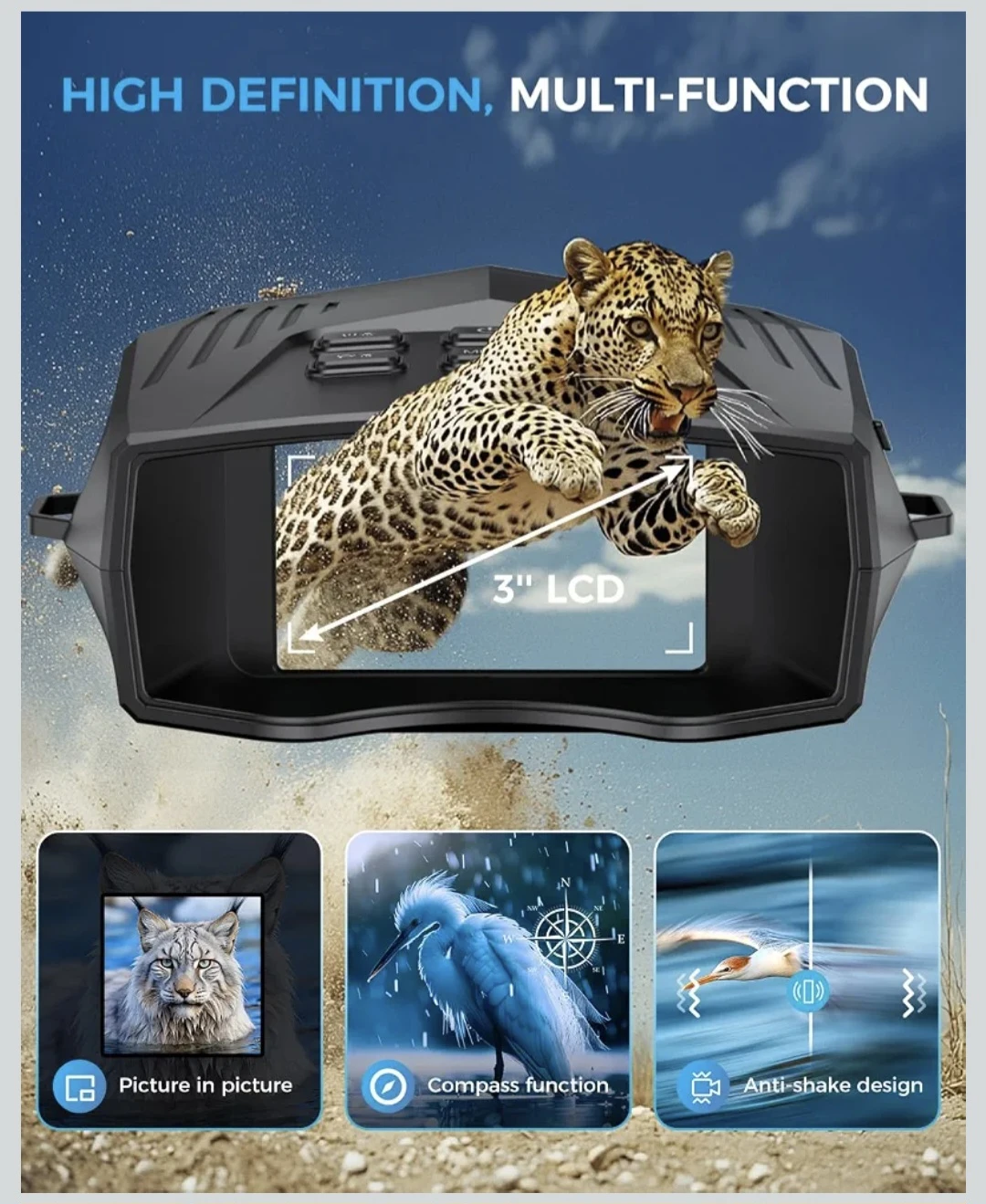 Digital Night Vision Binoculars with 32GB SD Card - photo 5