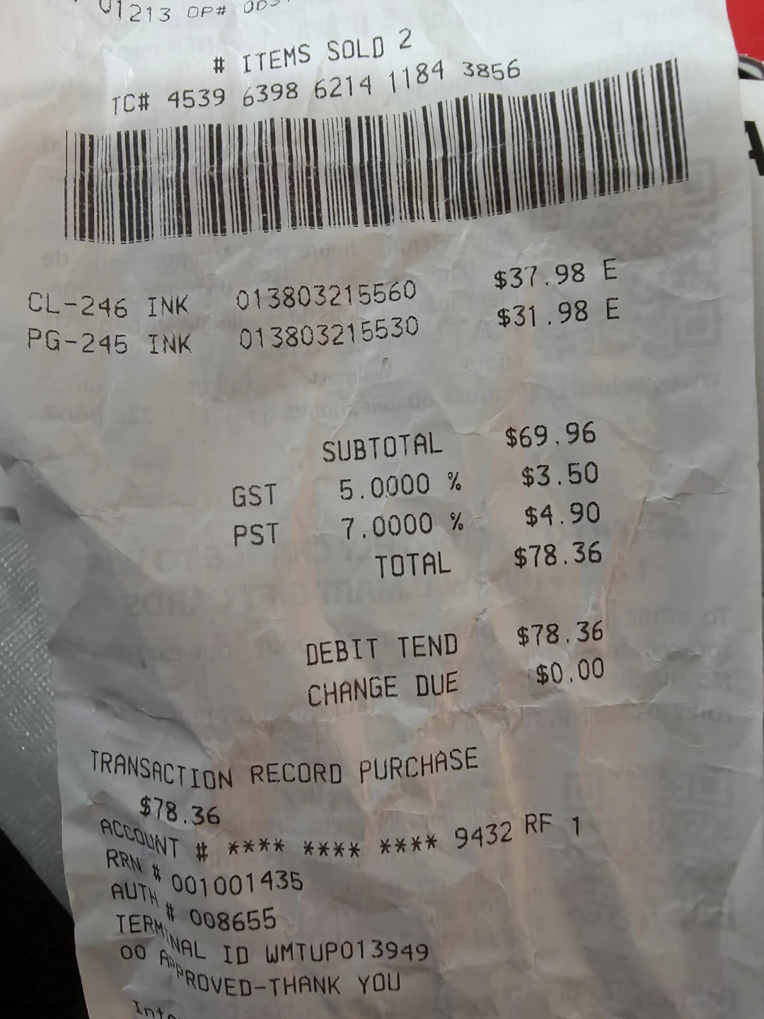 Canon CL-246 and PG-245 Ink Cartridges - photo 2