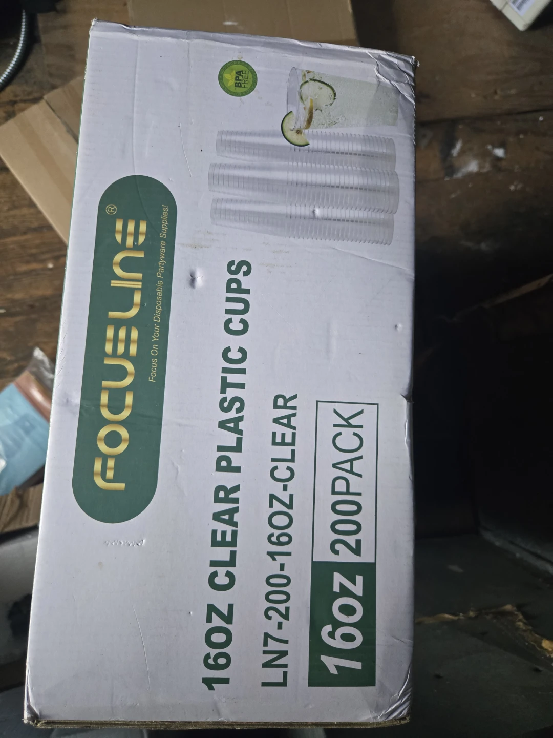 FOCUSLINE 200 Pack 16 oz Clear Plastic Cups - photo 4