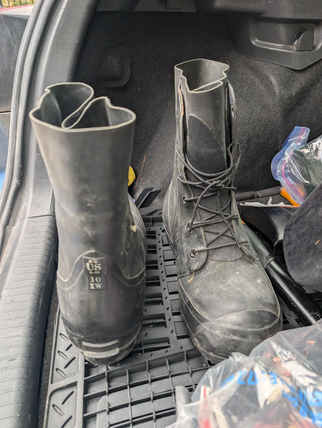 Vintage Bata Military Rubber Boots Size 10 XW