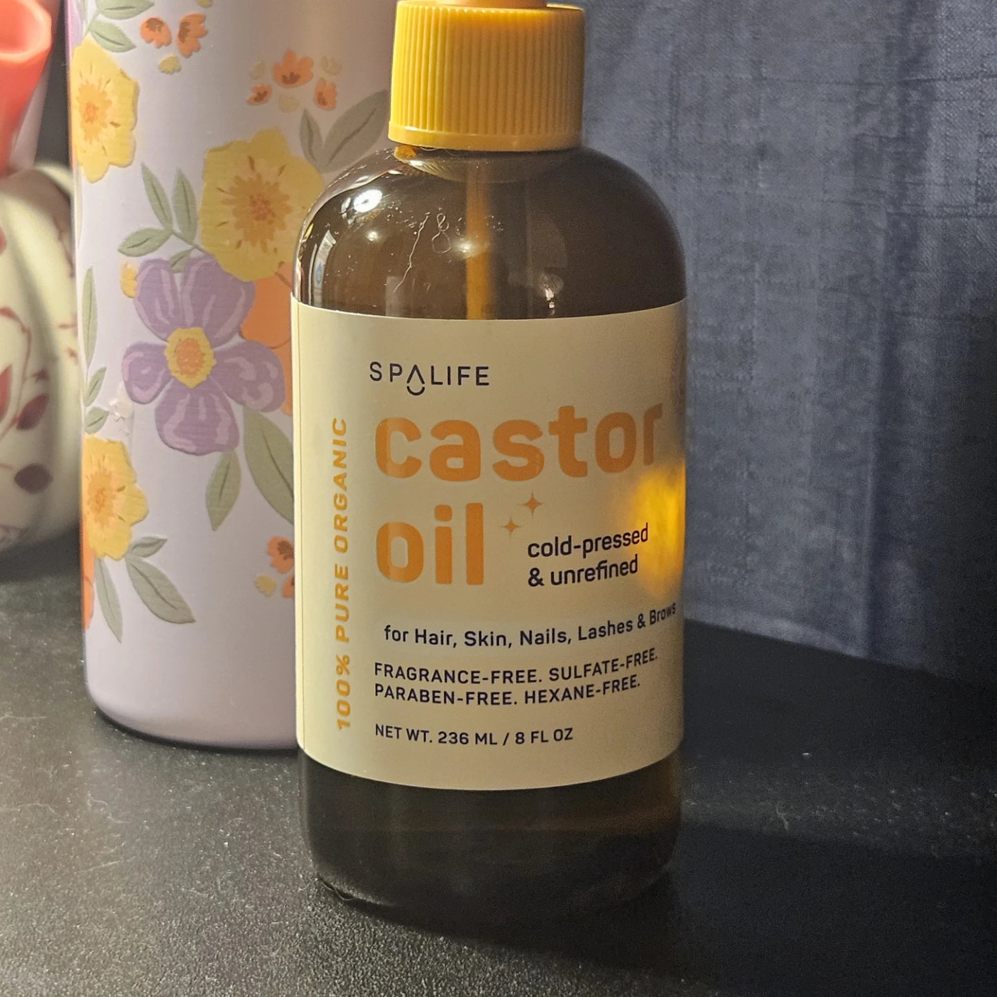 Spalife 100% Pure Organic Castor Oil 236ml