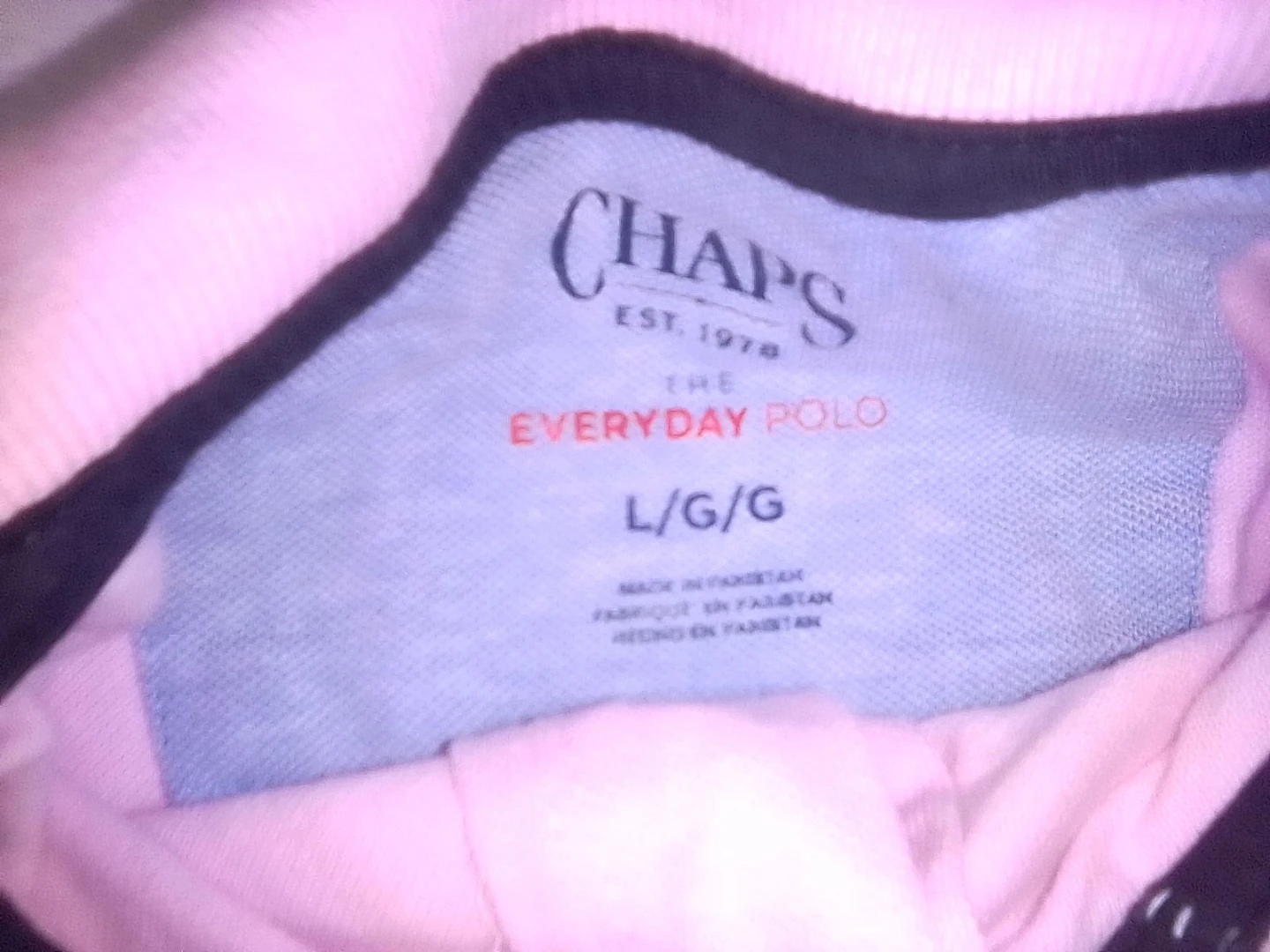 Chaps Polo Shirts - Light Blue and Pink - photo 2