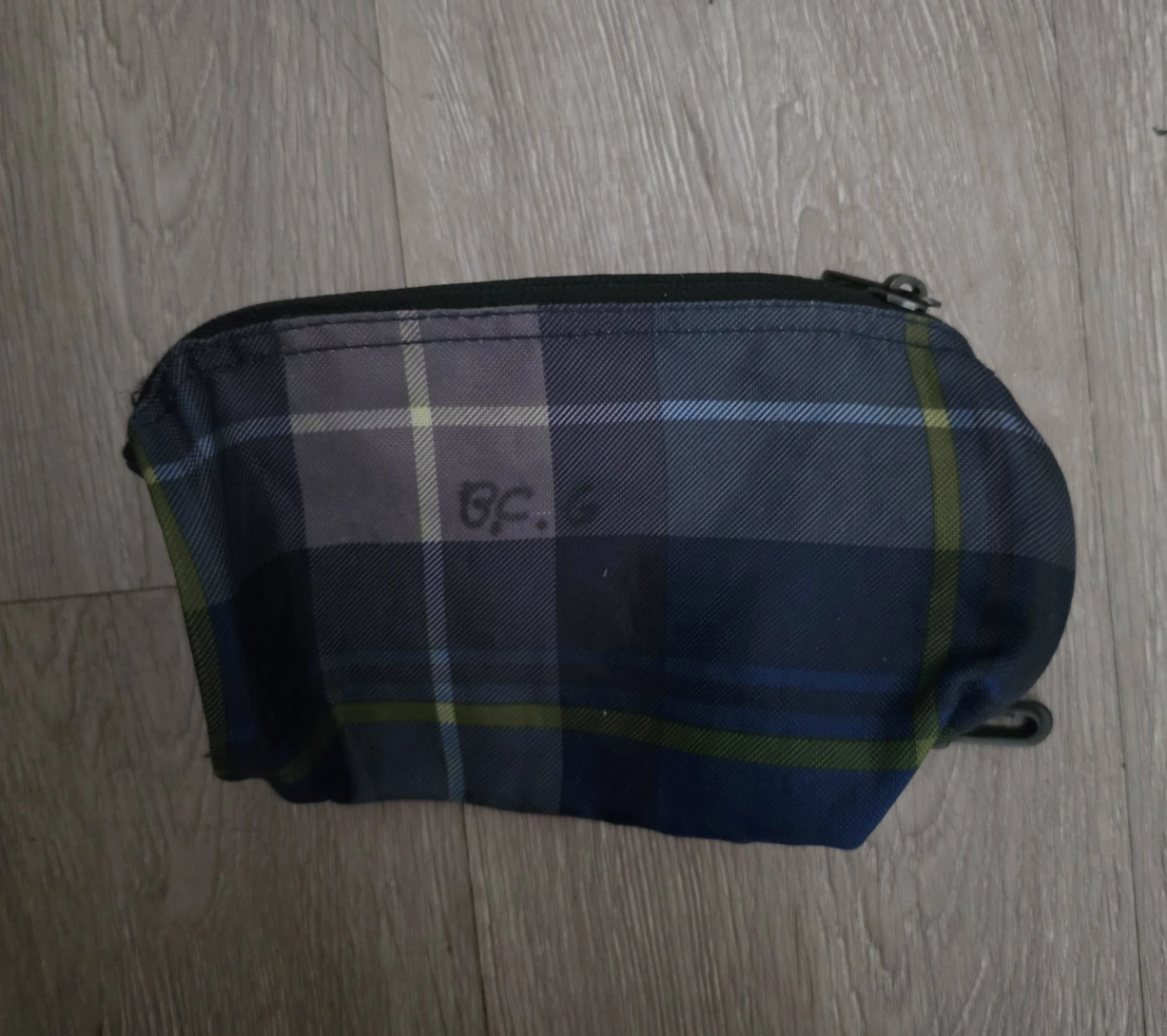 Plaid Zippered Accessory Pouch