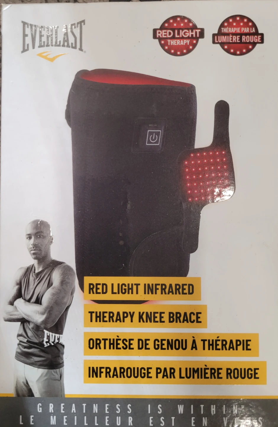 Everlast Red Light Infrared Therapy Knee Brace