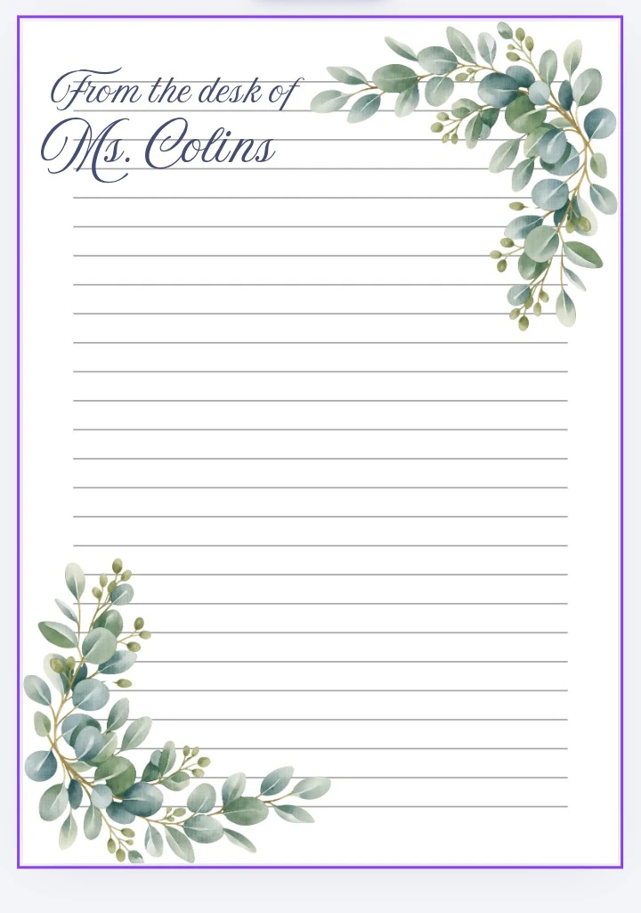 Custom  Stationery Sheets - photo 3