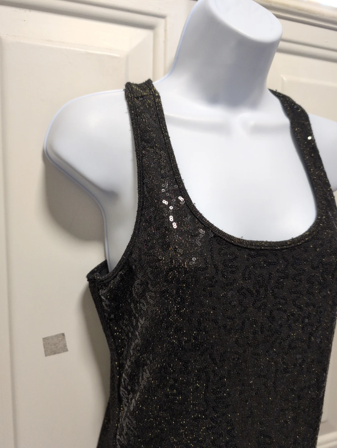 Dynamite Black Shimmer Tank Dress - photo 2