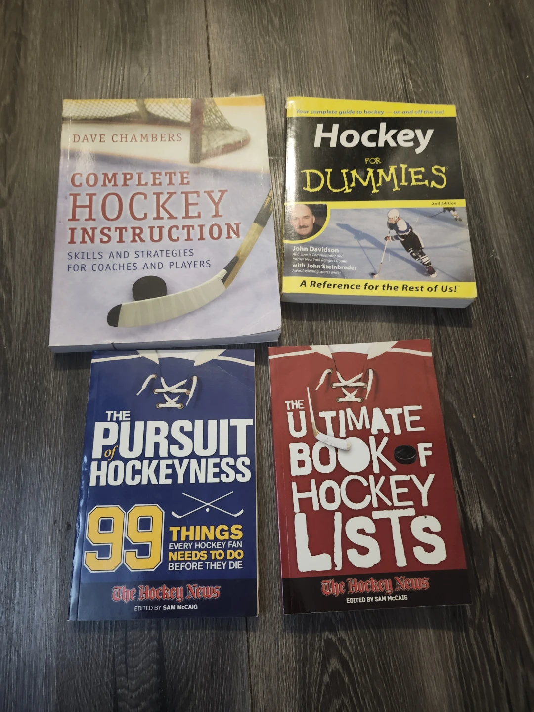 Set of 4 Hockey Books