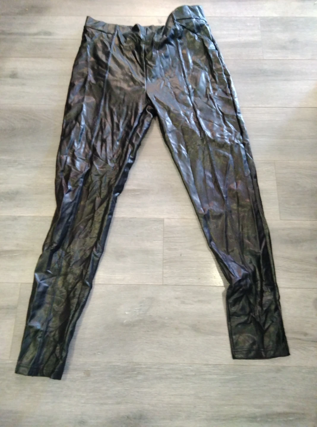 Black Faux Leather Leggings