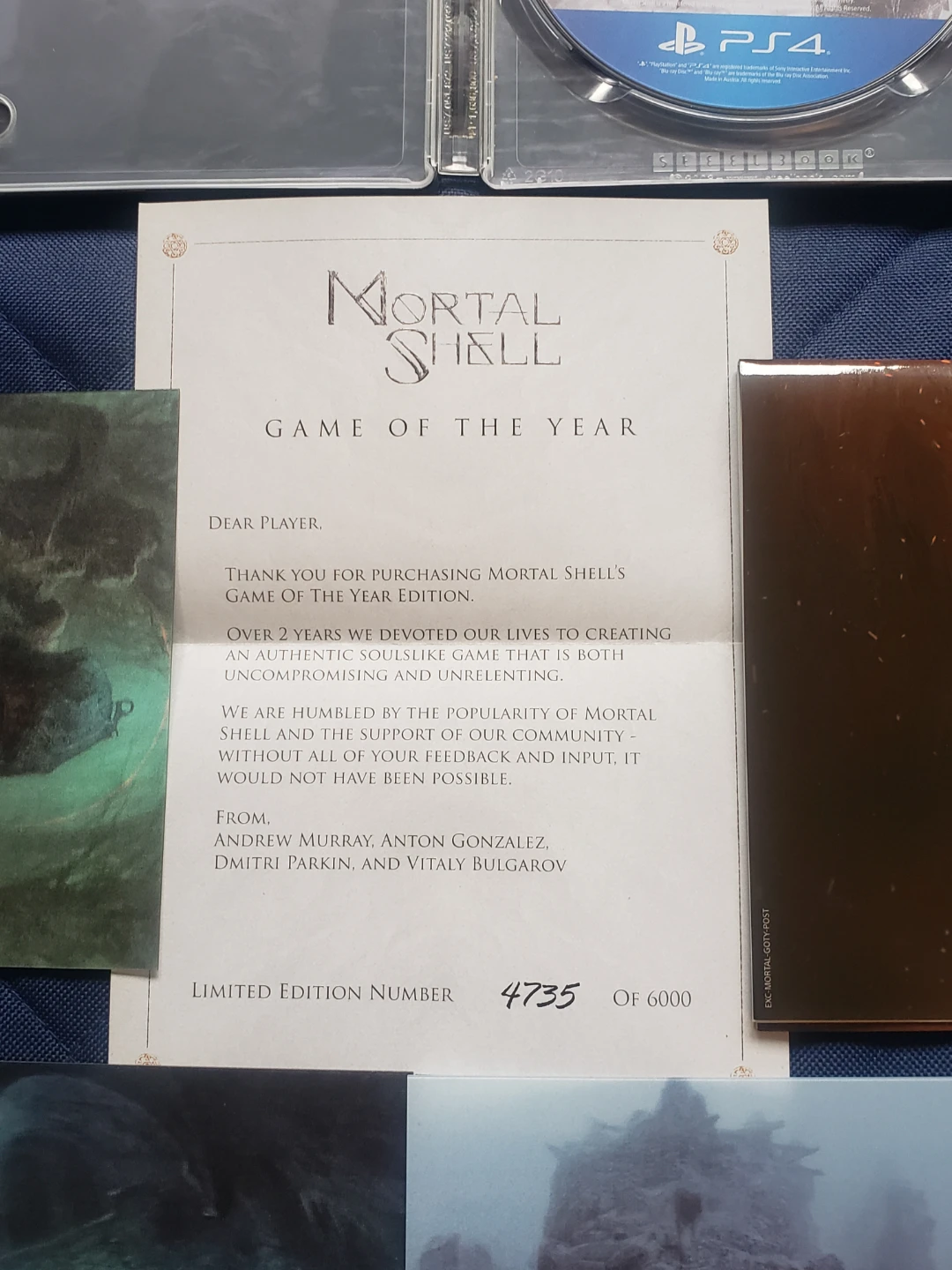 Ps4 Mortal Shell Game Of The Year Deluxe CIB - photo 5