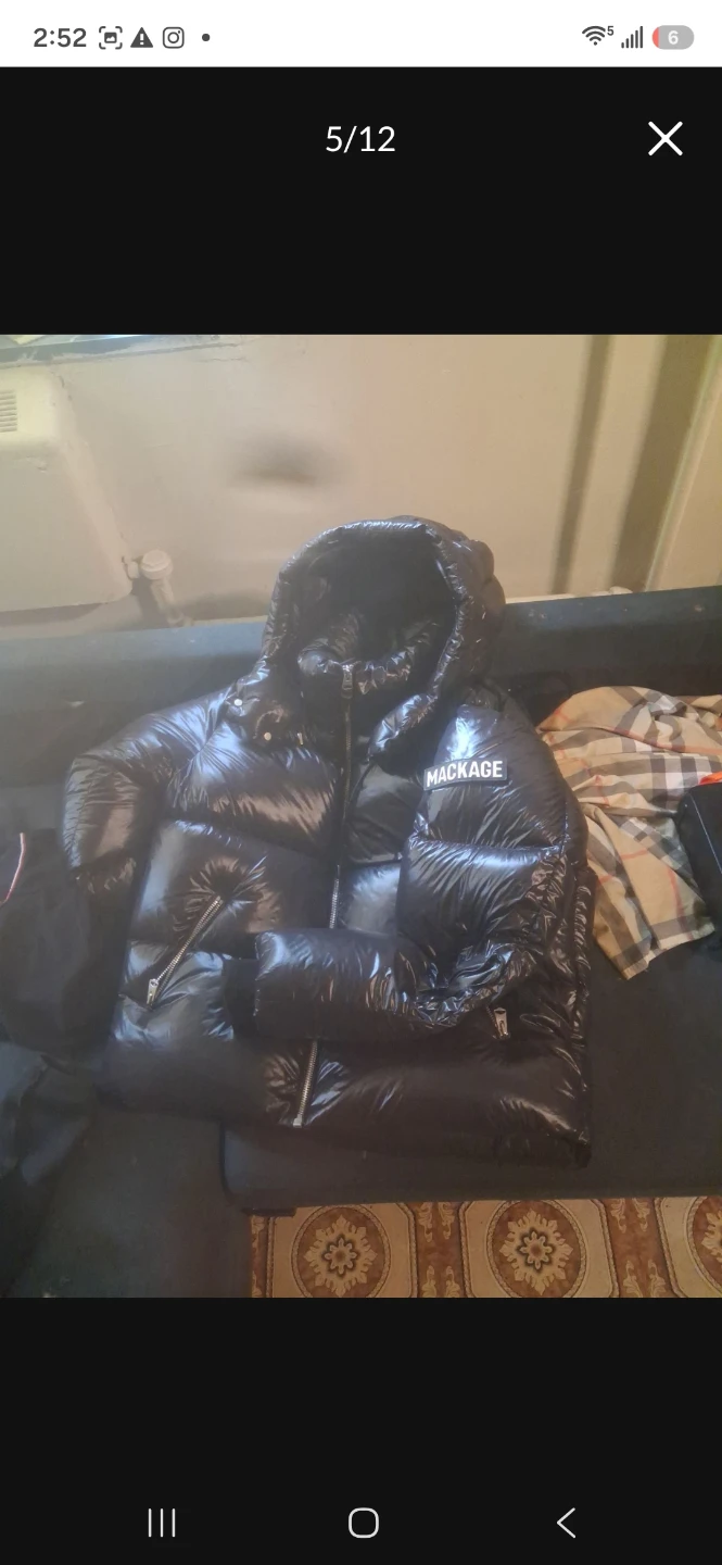 Mackage Black Down Puffer Jacket