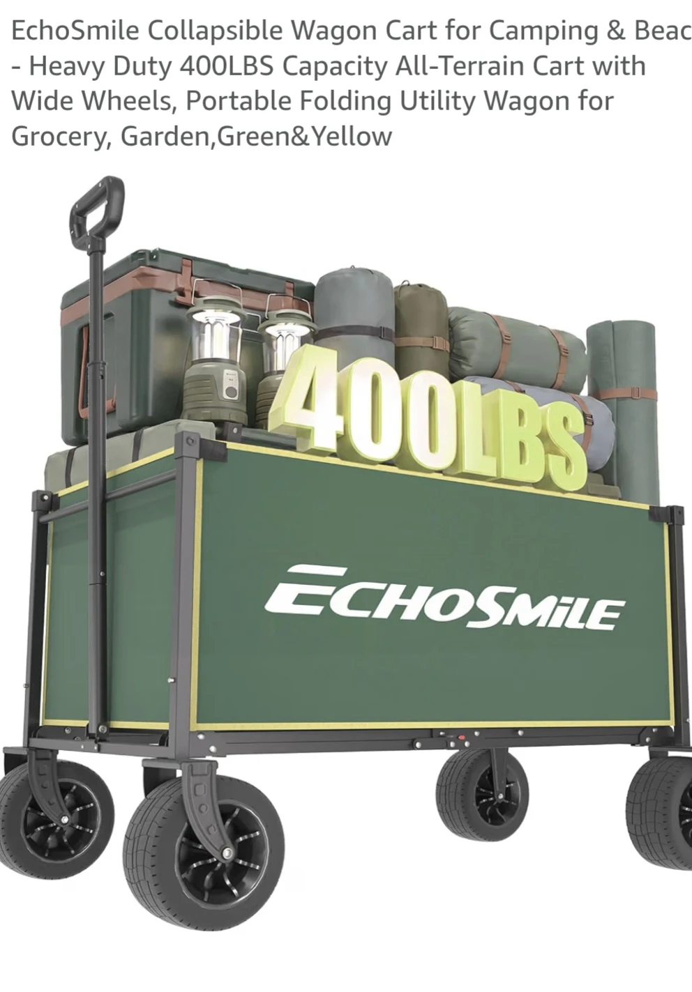 EchoSmile Collapsible Utility Wagon Cart - photo 2