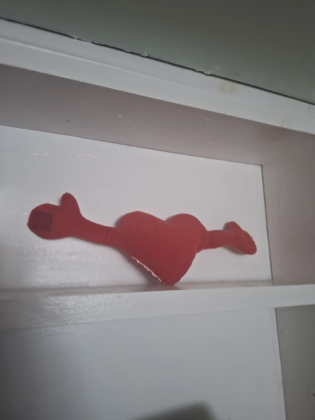 Red heart plush with arms