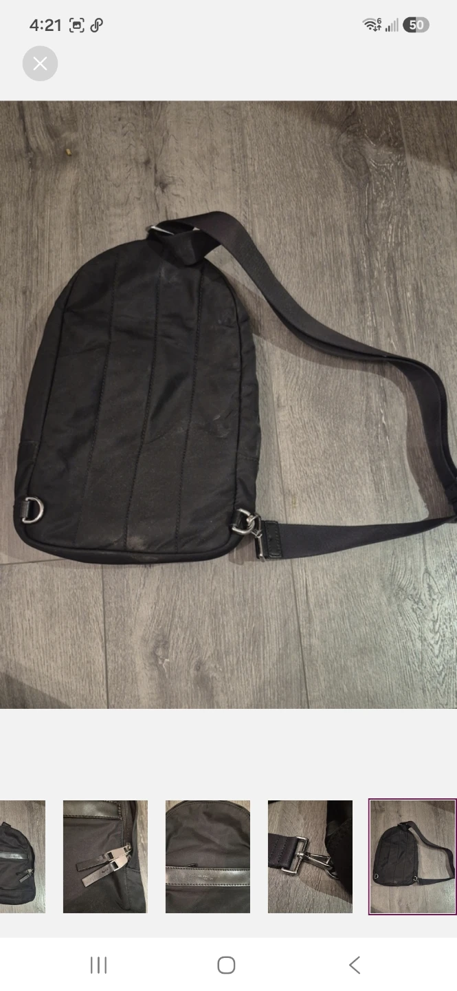 Micheal Kors Black Men's Sling Backpack - CrossBody Style Bag - photo 5