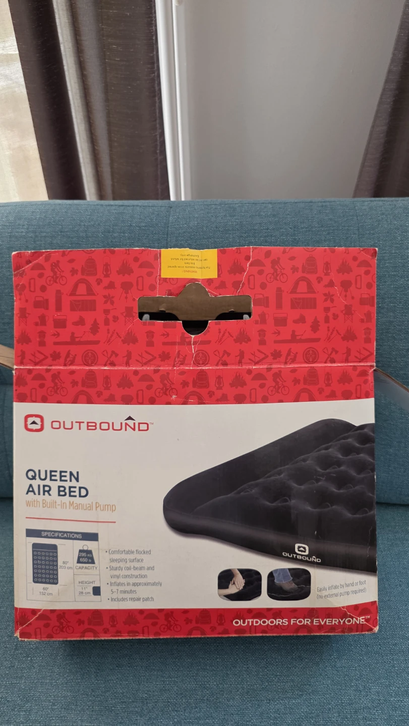 Outbound Queen Air Bed with Built-In Pump