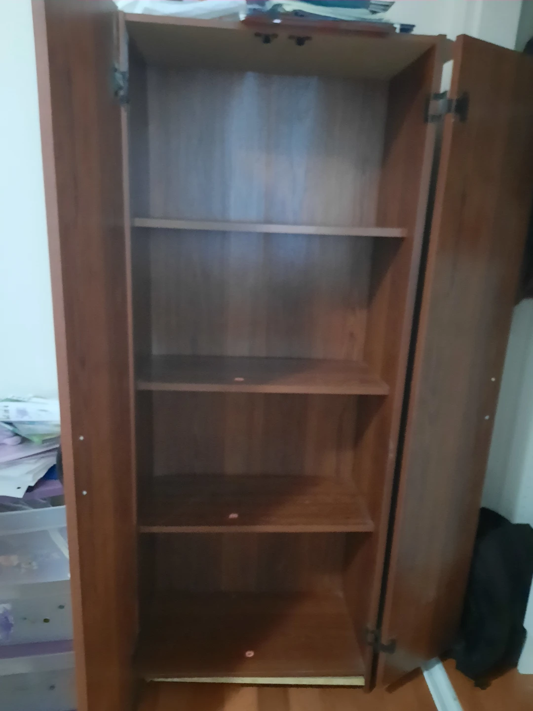 Two-Door Wooden Storage Cabinet - photo 2