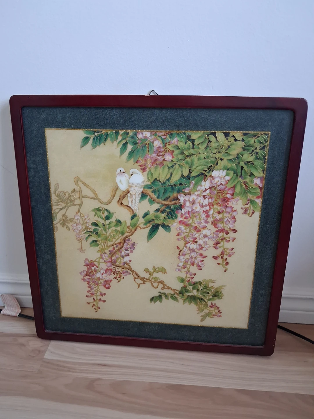 Floral Wall Art with Birds