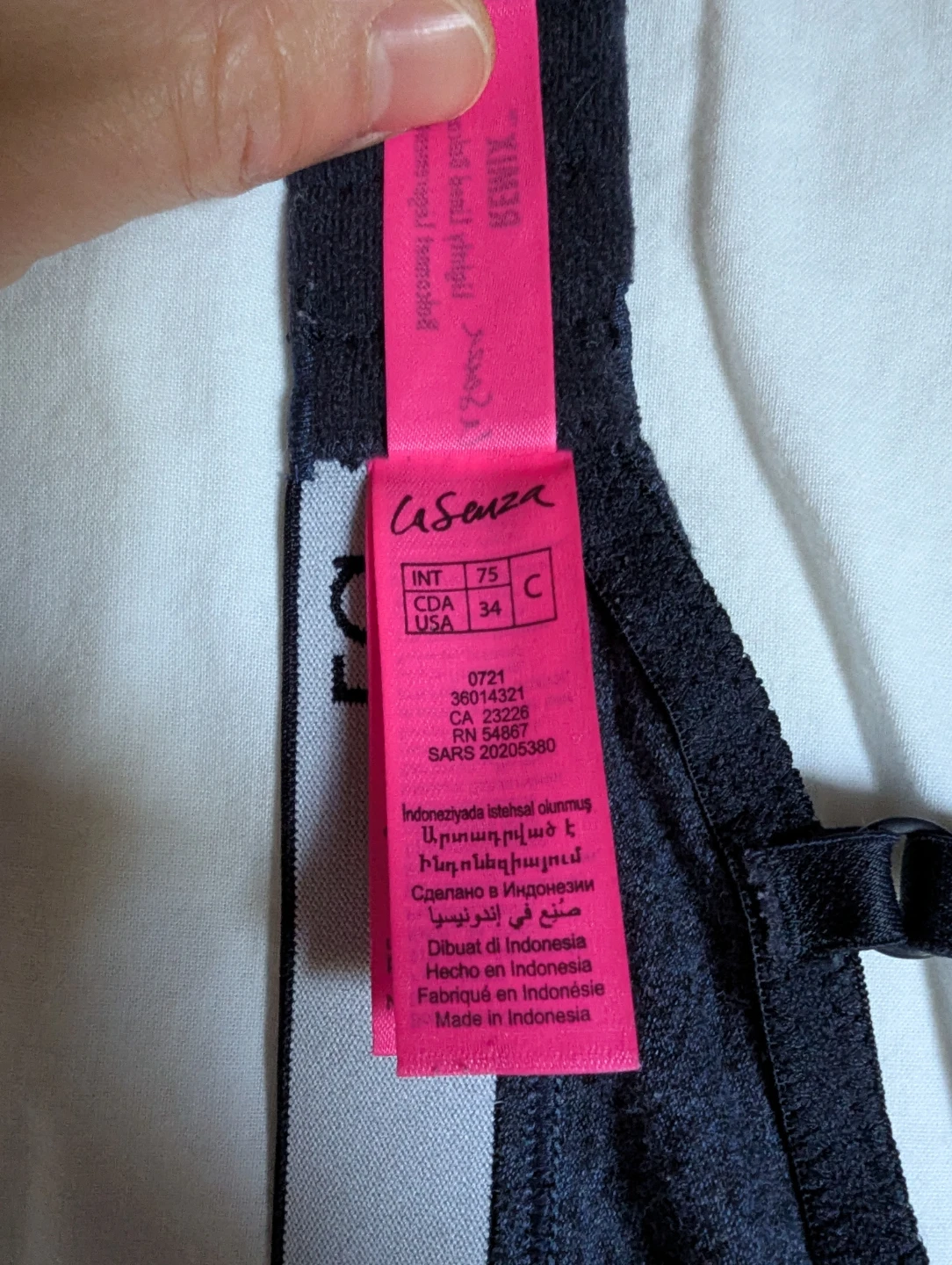 La Senza Remix Lightly Lined Cotton Balconnet Bra 34C dark blue - photo 4