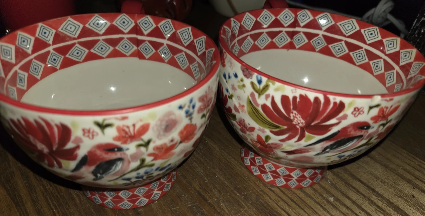 Rare Anthropologie " wing & pedal ceramic mugs - photo 5