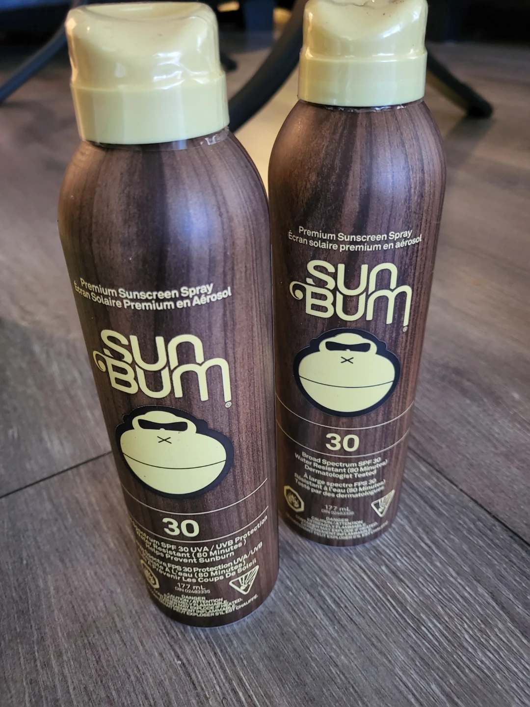 2 Sun Bum SPF 30 Sunscreen Spray Bottles